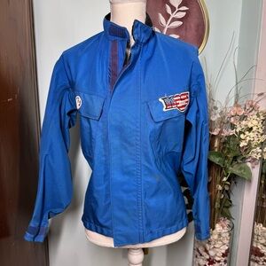 Vintage Malcom Smith Blue Racing Jacket Small